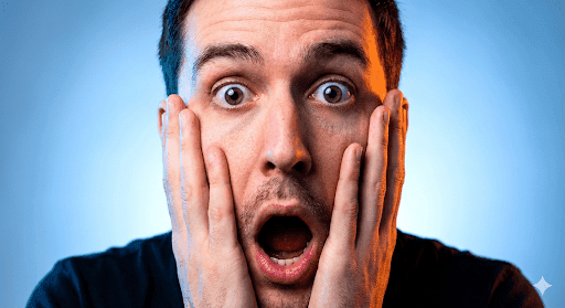 Gemini YouTube thumbnail prompt result showing a shocked reaction face with high contrast lighting. Gemini YouTube thumbnail prompt result showing a shocked reaction face with high contrast lighting.